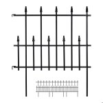 Relaxdays bordures de jardin en m�tal cl�ture � planter ext�rieur 4 �l�ments style gothique hxl�: 71 ...