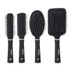 Relaxdays brosse à cheveux en jeu de 4 étui pour déplacements brosses en plastique rondes de voyages ... Relaxdays brosse à cheveux en jeu de 4 étui pour déplacements brosses en plastique rondes de voyages ...
