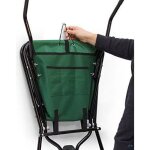 Relaxdays brouette pliable 66x 64x 112cm pliable barrow chariot de jardin avec polyester robuste peu ...