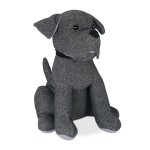 Relaxdays butoir de porte chien se tient droit rempli pour lintrieur hlp 28x17x19 cm tissu rempli de ...