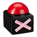 Relaxdays buzzer avec son et lumire accessoire de fte de soires jeux fonctionne  piles plastique ...