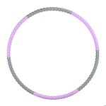 Relaxdays cerceau hula hoop  95 cm accessoire pour adultes 900 g pour maigrir musculation lila / gris ...