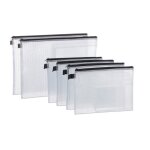 Relaxdays chemise document transparente pochette fermeture éclaire porte - document bureau a4 a5 6 pièces ... Relaxdays chemise document transparente pochette fermeture éclaire porte - document bureau a4 a5 6 pièces ...