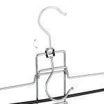 Relaxdays cintre multiples set 3 multifonctions gain place 15 pantalons jupes support amovible 52x335x2 ...