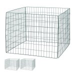 Relaxdays composteur mtallique jeu de 3 bio jardin bac compostage pour des feuilles mortes 560 litres ...