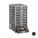 Relaxdays corbeille à courrier porte - documents organiseur porte - revues 10 tiroirs compartiments format ... Relaxdays corbeille à courrier porte - documents organiseur porte - revues 10 tiroirs compartiments format ...