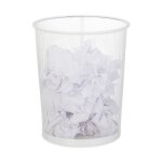 Relaxdays corbeille � papier bureau & chambre ouverte ronde grille m�tallique poubelle m�tal 35 x 295 ...