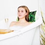 Relaxdays coussin de bain oreiller de bain pour la nuque hxlxp: 10 x 37 x 17 cm support t�te voyage 2 ...
