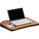 Relaxdays coussin ordinateur portable bambou support amovible poigne l x p: 51 x 37 cm (jusqu? 22 pouces) ...