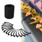 Relaxdays grillage gouttire 6 m de long plastique protection anti - feuilles mortes 15 cm de large pratique ...