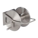 Relaxdays d�vidoir � tuyau d?arrosage acier inox vide � fixer au mur ou poser au sol pour longueur de ...