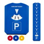 Relaxdays disque de stationnement lot de 10 grattoir � glace 3 jetons de caddie l�vre en caoutchouc parcm�tre ...