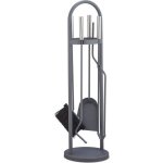 Relaxdays ensemble serviteur de cheminée 5 pièces accessoire pelle balai pince support tisonnier gris ... Relaxdays ensemble serviteur de cheminée 5 pièces accessoire pelle balai pince support tisonnier gris ...