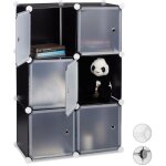 Relaxdays tagre cubes penderie armoire rangement 6 casiers plastique modulable diy hlp: 975x66x32 cm ...