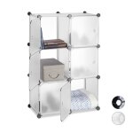 Relaxdays tagre cubes penderie armoire rangement 6 casiers plastique modulable diy hlp: 975x66x32 cm ...