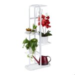Relaxdays �tag�re � plantes en m�tal porte - fleurs 6 �tages int�rieur ext�rieur h x l x p�: 107 x 44 ...