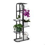 Relaxdays tagre  plantes en mtal porte - fleurs 6 tages intrieur extrieur h x l x p: 107 x 44 ...