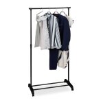 Relaxdays portant en mtal penderie porte vtements tringle rangement entre hauteur rglable 1025 - ...