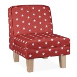 Relaxdays fauteuil pour enfants avec motifs d?�toiles pour votre bout de chou hlp : 60 x 45 x 52 cm rouge ...