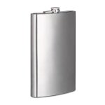 Relaxdays flasque xxl 18 litre en inox fte cadeau mariage fiole alcool fort design argent