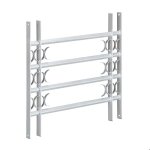 Relaxdays grille de fentre protection cambriolage extensible pour lextrieur acier 600 x 700 - 1050 ...