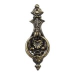 Relaxdays heurtoir de porte antique anneau de frappe pour porte style rustique fonte de fer 24x85x3 cm ...