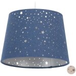 Relaxdays lampe pour chambre d?enfants etoiles abat - jour avec motif ciel toil enfantsabat - jour ...
