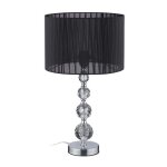 Relaxdays lampe de chevet aspect cristal douille e27 abat - jour rond h x d : 54 x 295 cm chambre et ... Relaxdays lampe de chevet aspect cristal douille e27 abat - jour rond h x d : 54 x 295 cm chambre et ...