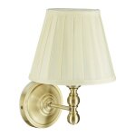 Relaxdays lampe murale abat - jour tissu design antique douille e14 luminaire mur 30x20x235 cm blanc ...