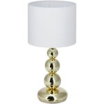 Relaxdays lampe de table socle or métal lampe de chevet abat - jour blanc tissu design boule hxd: 50 ... Relaxdays lampe de table socle or métal lampe de chevet abat - jour blanc tissu design boule hxd: 50 ...