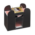 Relaxdays m�langeur de cartes 6 jeux automatique cartes jusqu� 91 mm appareil � m�langer carte plastique ...