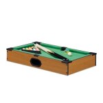 Relaxdays mini table de billard mini billard jouet aspect bois 2 queues boules triangle craie lxp: 51 ...