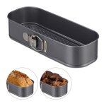 Relaxdays moule rectangle à charnière moule à manqué rectangulaire démontable antiadhésif 31 x 12 cm ... Relaxdays moule rectangle à charnière moule à manqué rectangulaire démontable antiadhésif 31 x 12 cm ...