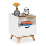 Relaxdays nuit blanche chevet table lit commode console tiroir pieds scandinave 50x43x40 cm blanc 50 ... Relaxdays nuit blanche chevet table lit commode console tiroir pieds scandinave 50x43x40 cm blanc 50 ...