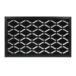 Relaxdays paillasson caoutchouc 45 x 75 cm antidrapant rsistant caillebotis extrieur tapis d?entre ...