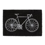 Relaxdays paillasson en coco motif v�lo tapis entr�e ext�rieur & int�rieur essuie - pieds antid�rapant ...