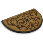 Relaxdays paillasson fibres de coco semi - circulaire caoutchouc antid�rapant 100x60 cm int�rieur / ext�rieur ...