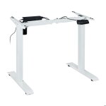 Relaxdays pied de bureau rglable en hauteur lectrique 71 - 121cm assis / debout fonction mmoire acier ...