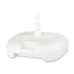 Relaxdays pied de parasol plastique remplissable avec de leau du sable pour poteaux 25 - 32 mm 43x43 ...