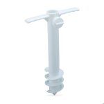 Relaxdays pied de parasol et schoir parapluie  visser paisseur tige 19 - 32 mm camping douille  enfoncer ...
