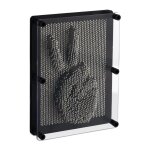 Relaxdays sculpture  clous 3d jeu pin art pour impression 3d hxl 20x15 cm jeu clone 3d planche  clous ...