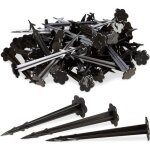 Relaxdays piquets de fixation sol en plastique clous lot de 100 sardines jardin tente fixation terre ...