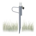 Relaxdays piquet de parasol �paisseur du tube jusqu?� 32 mm douille de sol jardin camping plage acier ...