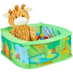 Relaxdays piscine  balles 50 balles tente jeu boules pop up intrieur jungle animaux hxlxp: 29 x 80 ...
