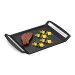 Relaxdays plaque de barbecue four  gaz et lectrique pour grillades lgumes et poisson antiadhsive ...