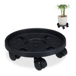 Relaxdays plateau � roulettes pour plantes jeu de 2 d. 306 cm support pour fleurs avec roues int�rieurt ...