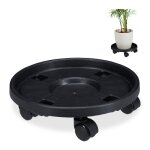 Relaxdays plateau � roulettes pour plantes jeu de 2 d. 356 cm support pour fleurs sur roues int�rieur ...