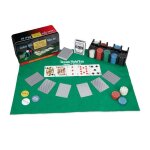 Relaxdays coffret de poker 200 jetons tapis de jeu 54 cartes boutons dealer blind sensation casino color ...