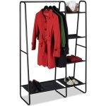 Relaxdays portant porte - manteaux tringle � v�tements 5 surfaces de rangement entr�e hxlxp: 150x100x40 ...
