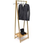 Relaxdays portant � v�tements en bambou compartiment pour chaussures penderie porte - manteaux hxlxp ...